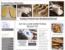 Tablet Screenshot of everything-biscotti.com